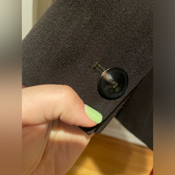 VTG 80s Chocolate Brown Joan & David Blazer Jacket Made In Italy - Picture 5 of 12